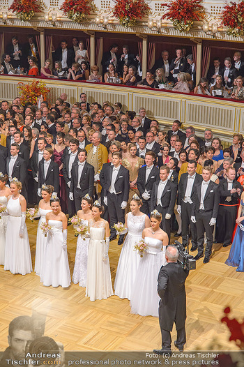 Opernball 2019 - Das Fest - Wiener Staatsoper - Do 28.02.2019 - Übersichtsfoto, Logenfoto, Blick aus Loge, Ballsaal, Eröffnung26