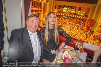 Opernball 2019 - Das Fest - Wiener Staatsoper - Do 28.02.2019 - Elle MACPHERSON, Richard LUGNER78