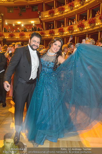 Opernball 2019 - Das Fest - Wiener Staatsoper - Do 28.02.2019 - Anna NETREBKO, Yusif EYVAZOV auf der Tanzfläche99