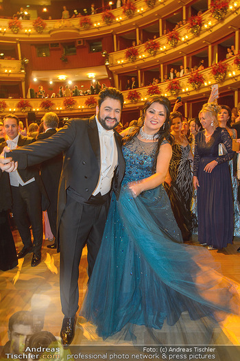 Opernball 2019 - Das Fest - Wiener Staatsoper - Do 28.02.2019 - Anna NETREBKO, Yusif EYVAZOV auf der Tanzfläche100