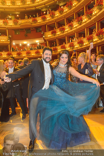 Opernball 2019 - Das Fest - Wiener Staatsoper - Do 28.02.2019 - Anna NETREBKO, Yusif EYVAZOV auf der Tanzfläche101