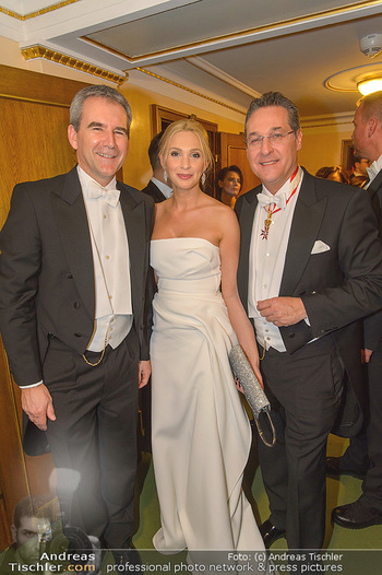 Opernball 2019 - Das Fest - Wiener Staatsoper - Do 28.02.2019 - Hartwig LÖGER, Heinz Christian HC und Philippa STRACHE137