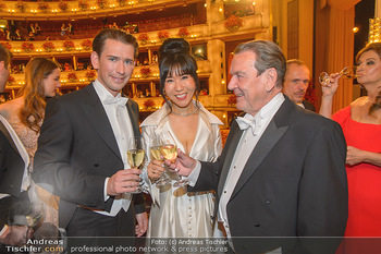 Opernball 2019 - Das Fest - Wiener Staatsoper - Do 28.02.2019 - Gerhard SCHRÖDER, Kim SO-YEON, Sebastian KURZ165