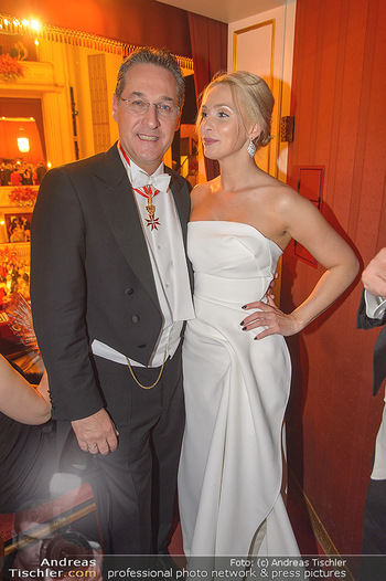 Opernball 2019 - Das Fest - Wiener Staatsoper - Do 28.02.2019 - Heinz Christian HC und Philippa STRACHE174