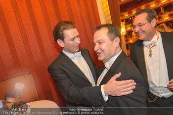 Opernball 2019 - Das Fest - Wiener Staatsoper - Do 28.02.2019 - Sebastian KURZ, Ivica DACIC, Heinz Christian HC STRACHE192