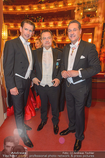 Opernball 2019 - Das Fest - Wiener Staatsoper - Do 28.02.2019 - Sebastian KURZ, Ivica DACIC, Heinz Christian HC STRACHE195