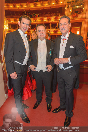 Opernball 2019 - Das Fest - Wiener Staatsoper - Do 28.02.2019 - Sebastian KURZ, Ivica DACIC, Heinz Christian HC STRACHE196