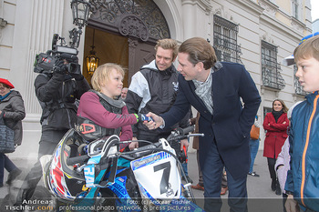Masters of Dirt meets Bundeskanzler Sebastian Kurz - Bundeskanzleramt, Ballhausplatz, Wien - Do 14.03.2019 - Sebastian KURZ, Georg FECHTER22