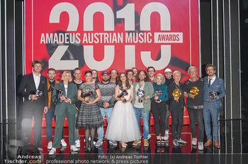 Amadeus Austria Music Awards 2019 - Volkstheater Wien - Do 25.04.2019 - Siegerfoto, Gruppenfoto Awardgewinner 2019309