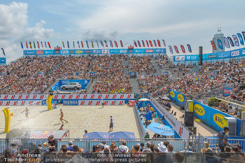 Beachvolleyball - Donauinsel Wien - Sa 03.08.2019 - Spielfeld, Center Court, Tribünen, Publikum, Zuschauerränge6