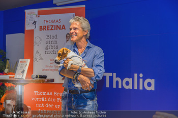 Thomas Brezina Buchpräsentation - Thalia, Landstraße - Sa 31.08.2019 - Thomas BREZINA mit Hund Jopi28
