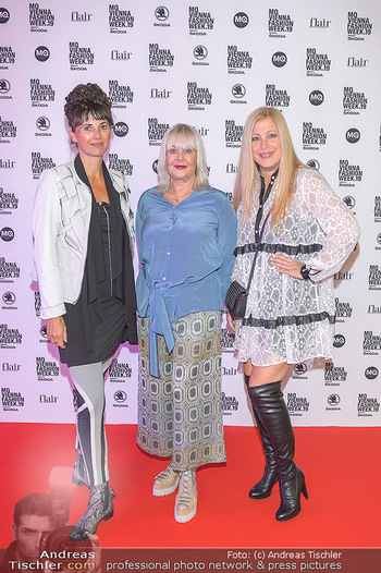 Fashion Week Opening - MQ Museumsquartier, Wien - Mo 09.09.2019 - Elvyra GEYER, Zigi MÜLLER-MATYAS und Maria OBERFRANK2