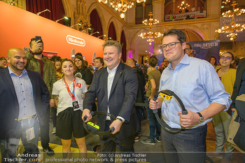 Game City Tag 1 - Rathaus Wien - Fr 18.10.2019 - Bürgermeister Michael LUDWIG und Stadtradt Jürgen CZERNOHORSZK380