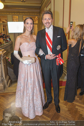 Philharmonikerball 2020 - Musikverein Wien - Do 23.01.2020 - Harald MAHRER mit Ehefrau Andrea36