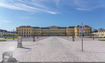 Corona Lokalaugenschein - Wien - Mo 16.03.2020 - Schloss Schönbrunn menschenleer Park ausgestorben wegen Coronav5