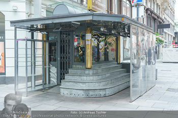 Corona Lokalaugenschein - Wien - Di 17.03.2020 - leerer Blumenverkaufsstand auf der Kärntnerstraße26