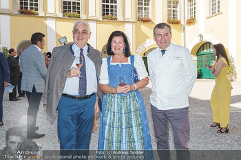 Ein fest für Dominique Meyer - Schloss Gobelsburg, NÖ - Mi 01.07.2020 - Walter ROTHENSTEINER mit Ehefrau Charlotte, Toni MÖRWALD65