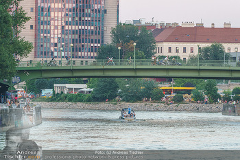 Velo Promotionfahrt - Donaukanal - Sa 08.08.2020 - Promotion für Velo mit Boot am Wiener Donaukanal entlang der Ga1