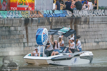 Velo Promotionfahrt - Donaukanal - Sa 08.08.2020 - Promotion für Velo mit Boot am Wiener Donaukanal entlang der Ga4