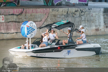 Velo Promotionfahrt - Donaukanal - Sa 08.08.2020 - Promotion für Velo mit Boot am Wiener Donaukanal entlang der Ga7