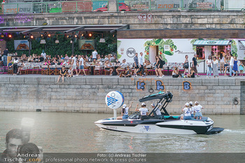 Velo Promotionfahrt - Donaukanal - Sa 08.08.2020 - Promotion für Velo mit Boot am Wiener Donaukanal entlang der Ga12