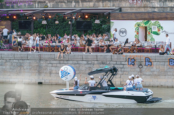 Velo Promotionfahrt - Donaukanal - Sa 08.08.2020 - Promotion für Velo mit Boot am Wiener Donaukanal entlang der Ga14