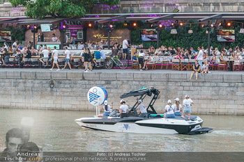 Velo Promotionfahrt - Donaukanal - Sa 08.08.2020 - Promotion für Velo mit Boot am Wiener Donaukanal entlang der Ga16