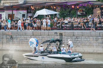 Velo Promotionfahrt - Donaukanal - Sa 08.08.2020 - Promotion für Velo mit Boot am Wiener Donaukanal entlang der Ga19