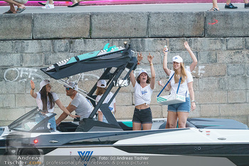 Velo Promotionfahrt - Donaukanal - Sa 08.08.2020 - Promotion für Velo mit Boot am Wiener Donaukanal entlang der Ga26