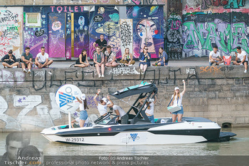 Velo Promotionfahrt - Donaukanal - Sa 08.08.2020 - Promotion für Velo mit Boot am Wiener Donaukanal entlang der Ga29