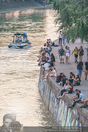 Velo Promotionfahrt - Donaukanal - Sa 08.08.2020 - Promotion für Velo mit Boot am Wiener Donaukanal entlang der Ga45