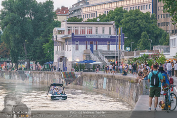 Velo Promotionfahrt - Donaukanal - Sa 08.08.2020 - Promotion für Velo mit Boot am Wiener Donaukanal entlang der Ga48