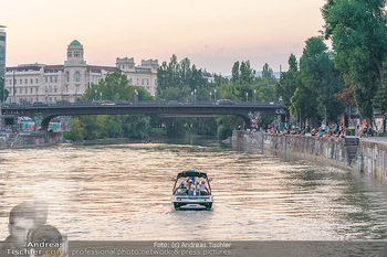 Velo Promotionfahrt - Donaukanal - Sa 08.08.2020 - Promotion für Velo mit Boot am Wiener Donaukanal entlang der Ga51