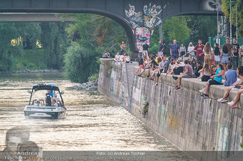 Velo Promotionfahrt - Donaukanal - Sa 08.08.2020 - Promotion für Velo mit Boot am Wiener Donaukanal entlang der Ga53