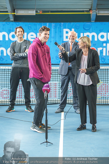 Dominic Thiem eröffnet ATC Akademie - Tennishalle Traiskirchen - Do 22.10.2020 - Wolfgang und Dominic THIEM, Manfred AINEDTER, Barbara MUHR22