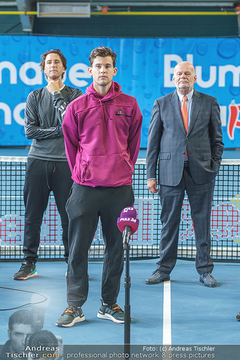 Dominic Thiem eröffnet ATC Akademie - Tennishalle Traiskirchen - Do 22.10.2020 - Wolfgang und Dominic THIEM, Manfred AINEDTER24