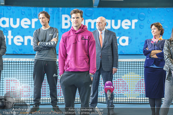 Dominic Thiem eröffnet ATC Akademie - Tennishalle Traiskirchen - Do 22.10.2020 - Wolfgang und Dominic THIEM, Manfred AINEDTER29