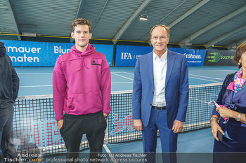 Dominic Thiem eröffnet ATC Akademie - Tennishalle Traiskirchen - Do 22.10.2020 - Dominic THIEM, Ernst MINAR31