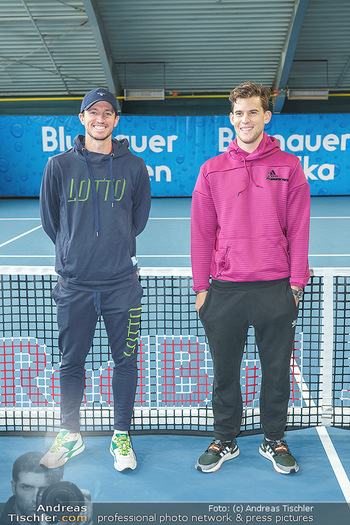 Dominic Thiem eröffnet ATC Akademie - Tennishalle Traiskirchen - Do 22.10.2020 - Dominic THIEM, Dennis NOVAK33