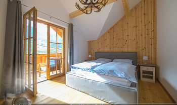 Neue Chalets am Schneeberg - Puchberg am Schneeberg - Fr 23.10.2020 - gemütliches Schlafzimmer, Holz, Wärme, Betten, hell13