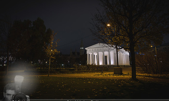 Wien bei Nacht Teil 1 - Wien - So 15.11.2020 - Theseus Tempel (Temple), Theseustempel bei Nacht, Volksgarten, H17