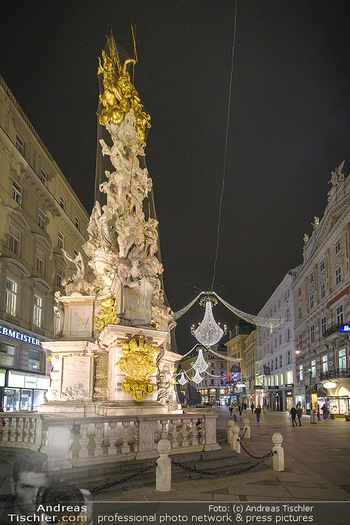 Wien bei Nacht Teil 1 - Wien - So 15.11.2020 - Weihnachtsbeleuchtung, Weihnachten Beleuchtung, Lichter am Grabe26