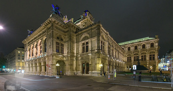 Wien bei Nacht Teil 1 - Wien - So 15.11.2020 - Wiener Staatsoper bei Nacht, Ringstraße, Architektur41