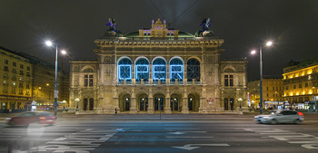 Wien bei Nacht Teil 1 - Wien - So 15.11.2020 - Wiener Staatsoper bei Nacht, Ringstraße, Architektur42
