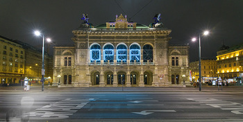 Wien bei Nacht Teil 1 - Wien - So 15.11.2020 - Wiener Staatsoper bei Nacht, Ringstraße, Architektur44