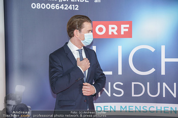 Licht ins Dunkel Gala - ORF Zentrum - Mi 25.11.2020 - Sebastian KURZ mit Corona Schutzmaske118