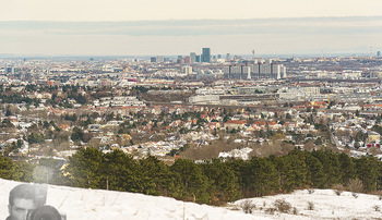 Spaziergang mit Kristina Inhof - Perchtoldsdorfer Heide - Di 19.01.2021 - Blick über Wien von der Perchtoldsdorfer Heide, Alt-Erlaa, Wien29