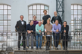Fotoshooting zu Ladies Night - Kunsthalle Berndorf, NÖ - Di 09.02.2021 - Gruppenfoto Darsteller (Kristina SPRENGER, Christoph FÄLBL, Mic28