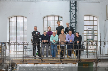 Fotoshooting zu Ladies Night - Kunsthalle Berndorf, NÖ - Di 09.02.2021 - Gruppenfoto Darsteller (Kristina SPRENGER, Christoph FÄLBL, Mic30