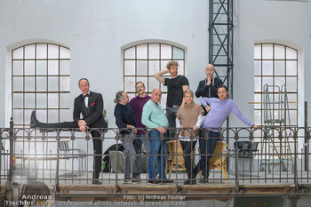 Fotoshooting zu Ladies Night - Kunsthalle Berndorf, NÖ - Di 09.02.2021 - Gruppenfoto Darsteller (Kristina SPRENGER, Christoph FÄLBL, Mic33